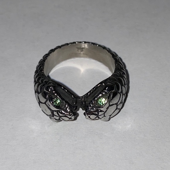 Double head snake ring - Picture 2 of 4
